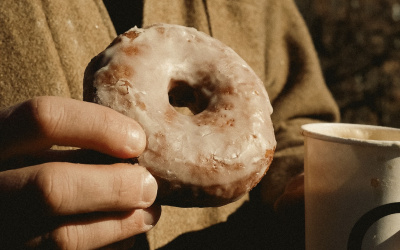 donut food new york gesret lettres peintes cafe