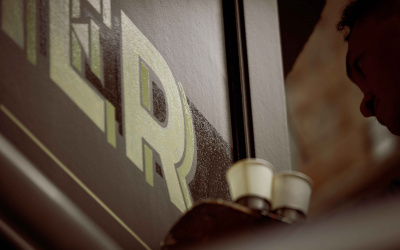 peinture lettres tristan gesret hotel cartier