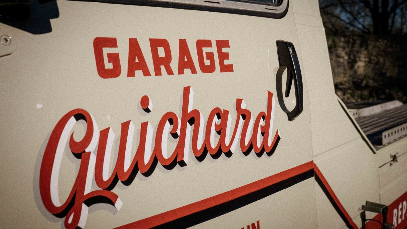 garage guichard peinture sur depaneuse gesret